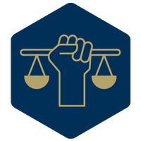 graphic of a hand holding scales 