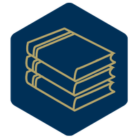 Graphic of stacked books